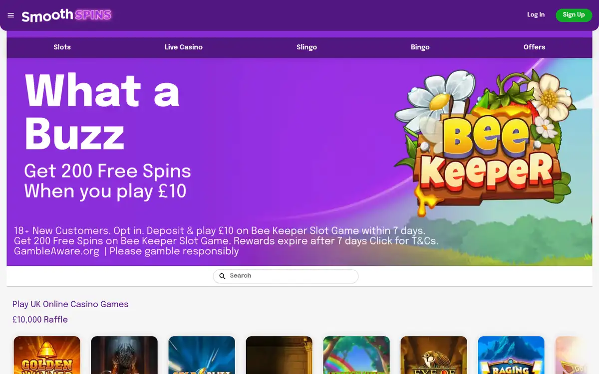 Smooth Spins homepage, captured September 2026